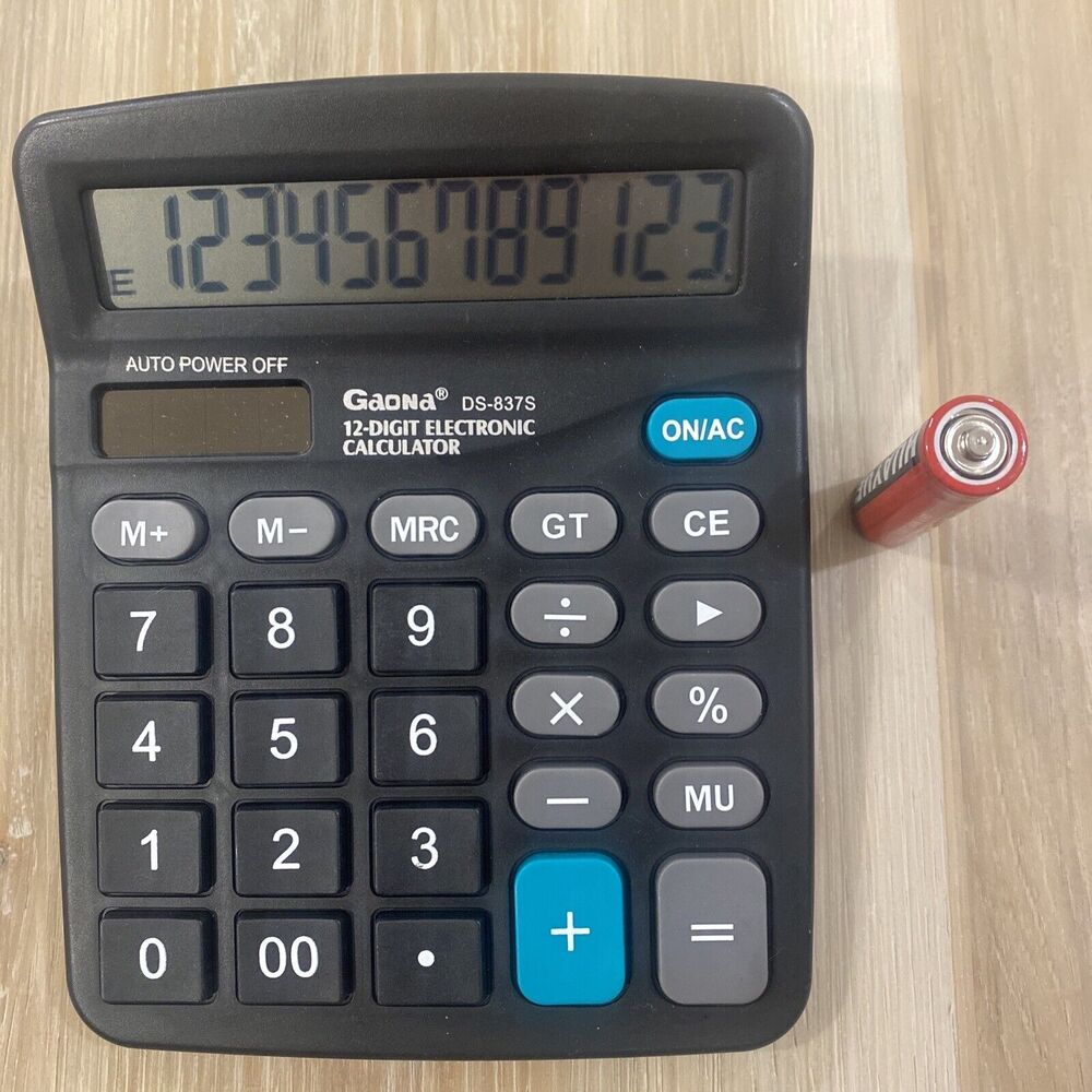 Gaona 12-Digit Electronic Calculator Tested & Works - Picture 8 of 8